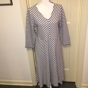 Lands’ End Knit Fit’nFlare Dress NWOT